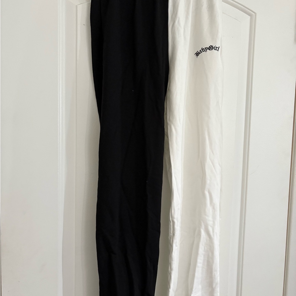 Adika Black and White Sweats